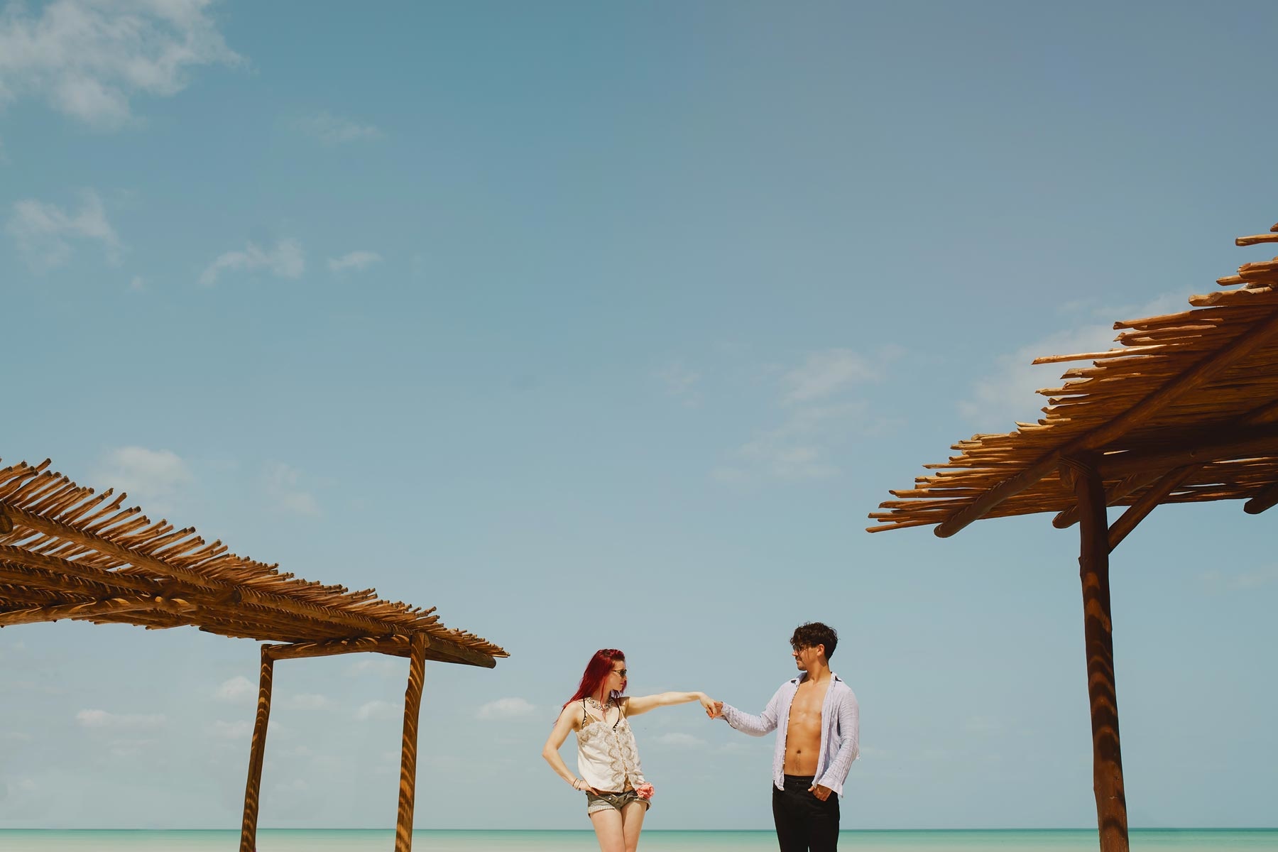 couple in holbox