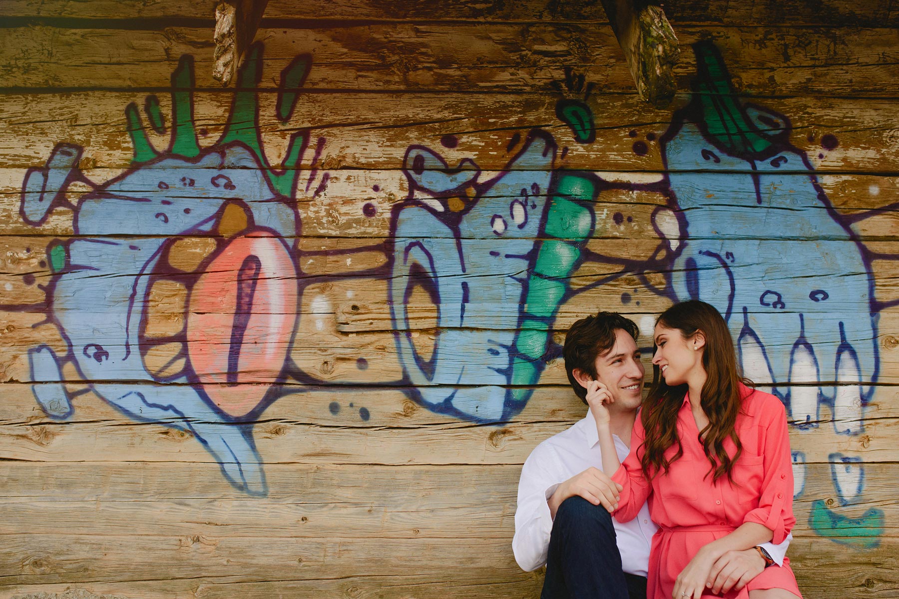 romantic engagement session in mexico
